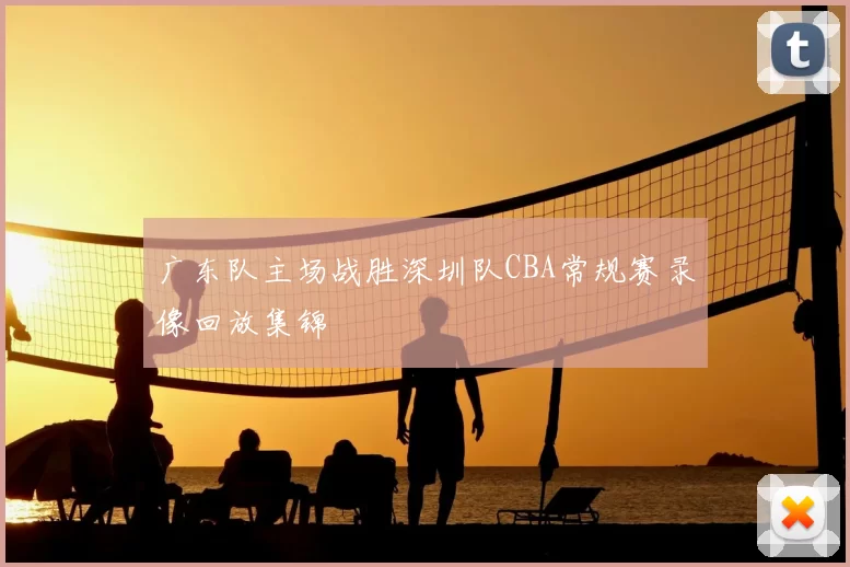 广东队主场战胜深圳队CBA常规赛录像回放集锦